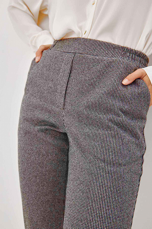 Утепленные брюки на резинке