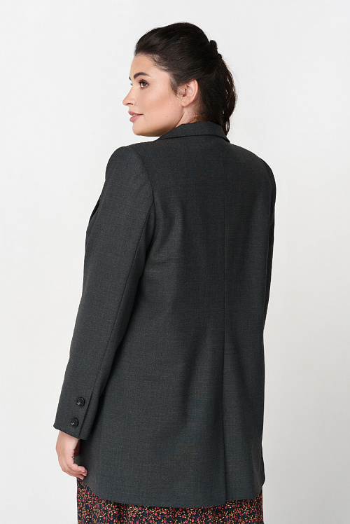 Женский базовый пиджак  большого размера