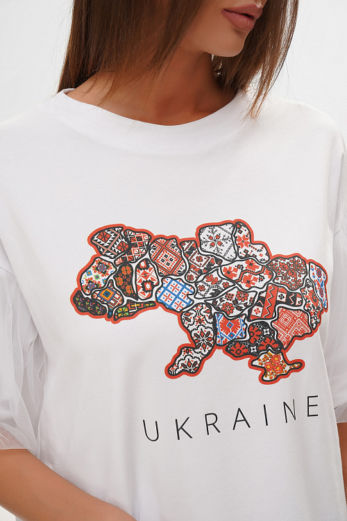 Футболка карта Украины