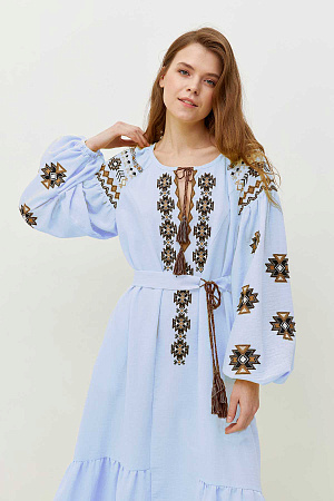 Платье с украинской вышивкой оптом